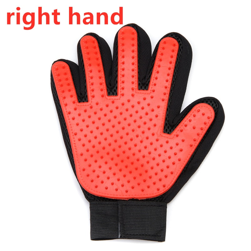 TEEK - Pet Grooming Glove  theteekdotcom Right Red  