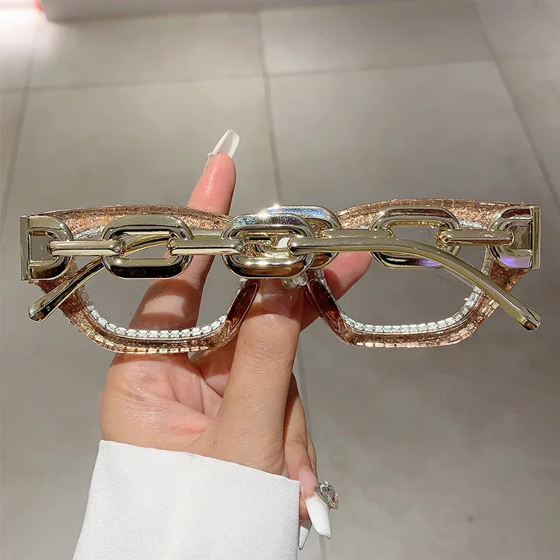 TEEK - Diamond Rhinestone Vintage Fashion Glasses EYEGLASSES theteekdotcom