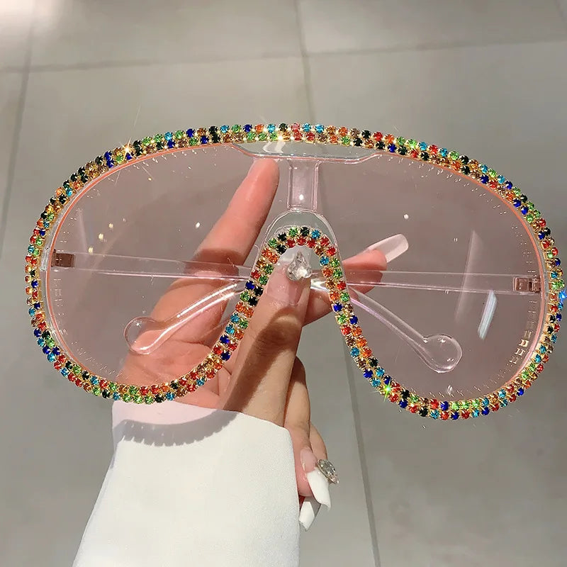 TEEK - Oversized Pilot Bejeweled Eyewear EYEGLASSES theteekdotcom