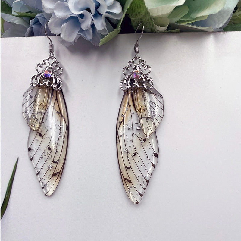 TEEK - Handmade Fairy Wing Earrings  theteekdotcom SF-BRO  