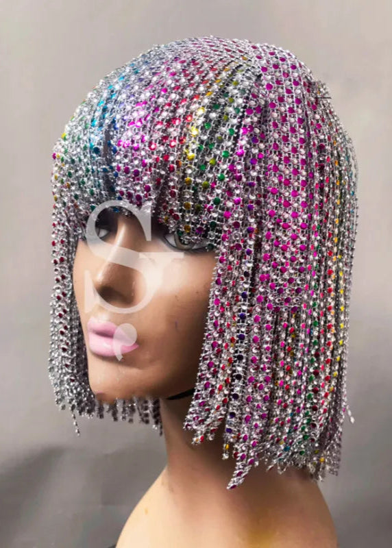 TEEK - Sparkly Tassel Chain Wig HAIR theteekdotcom Colorful One Size