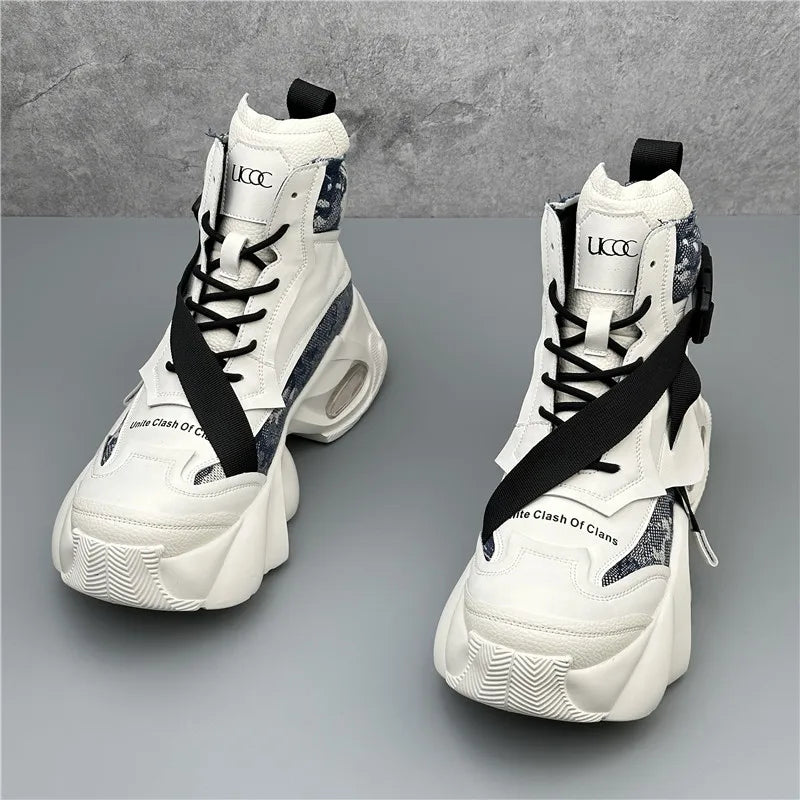 TEEK - High Top Mens Clash Chunky Platform Boot Sneakers SHOES theteekdotcom   