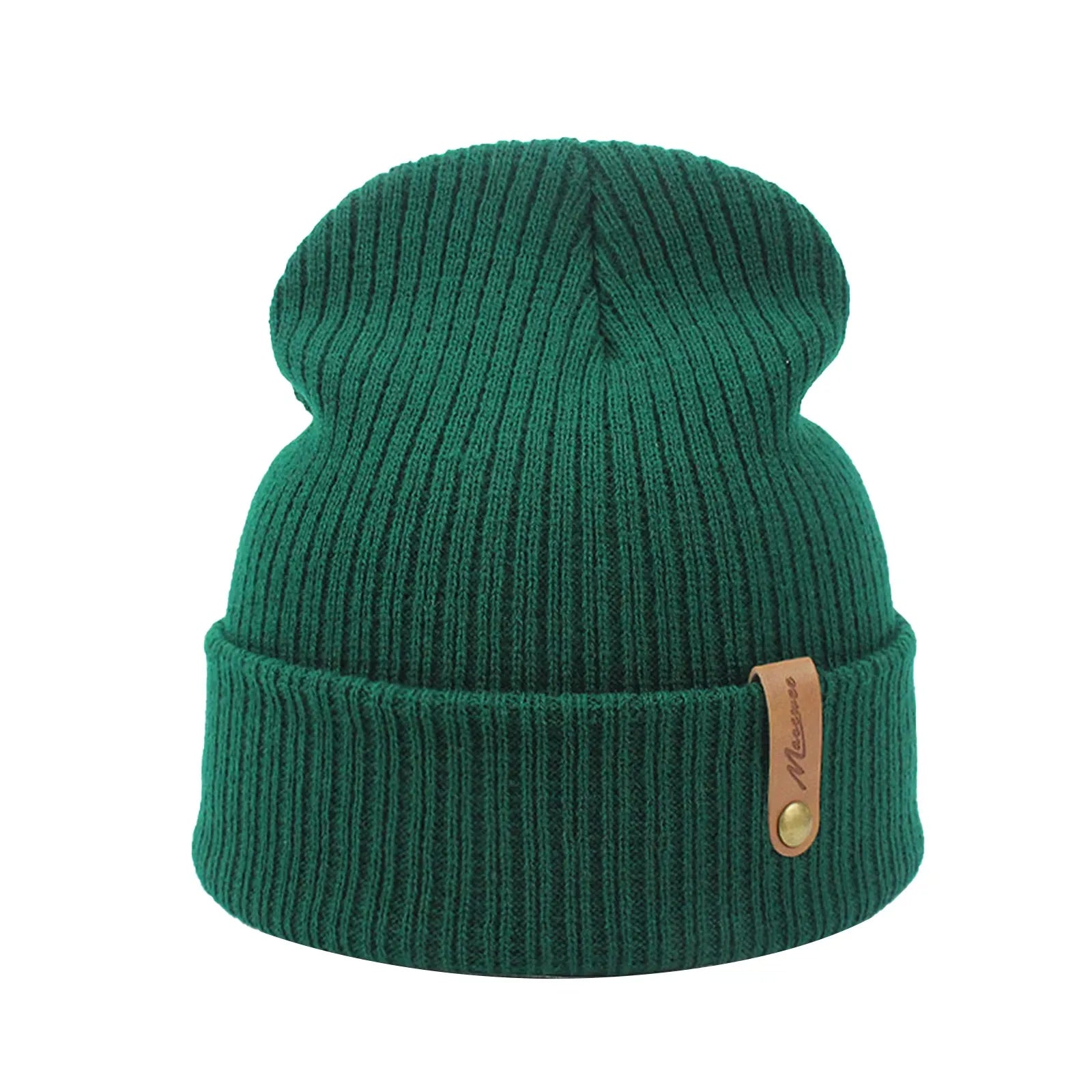 TEEK - Knitted Ridge Beanie Hats HAT theteekdotcom Green-B  