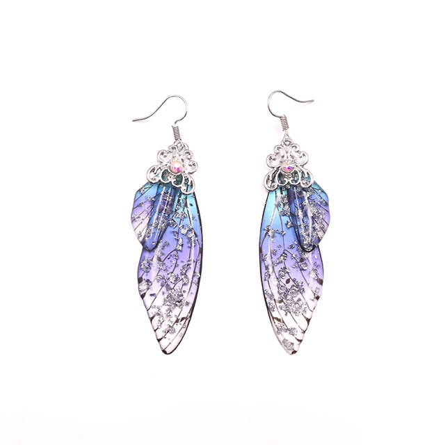 TEEK - Handmade Fairy Wing Earrings  theteekdotcom SF-BU  