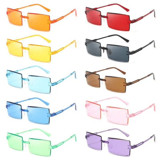 TEEK - C-Thru Rectangular Rim Shades EYEGLASSES theteekdotcom   