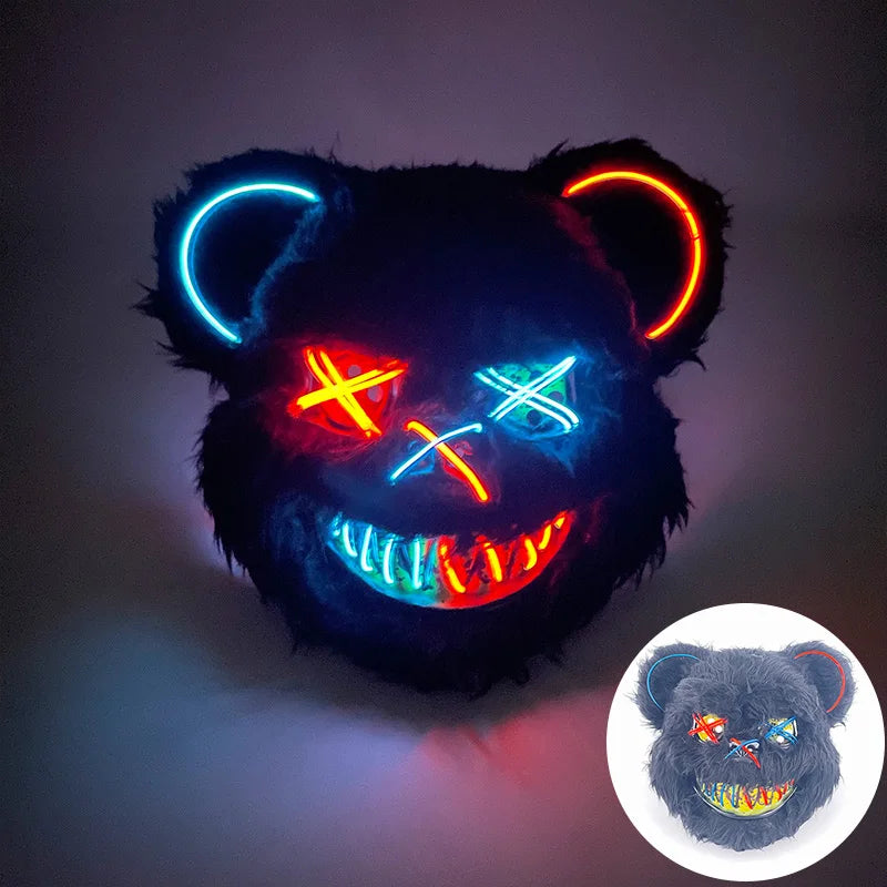 TEEK - Light Up Killer Bear | Bunny Mask COSTUME theteekdotcom 09