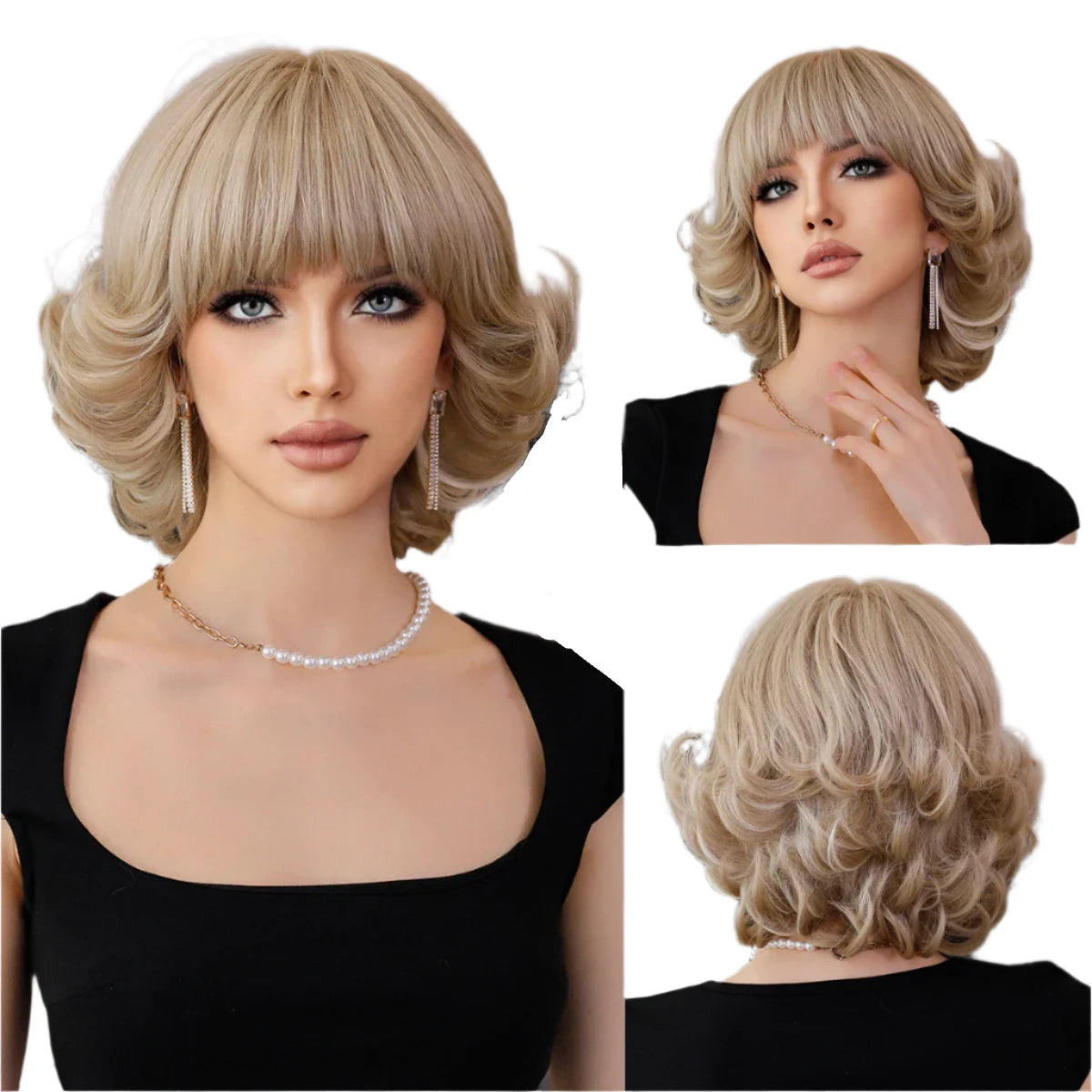 TEEK - Short Retro Short Sass Wig HAIR theteekdotcom MW1062-1  