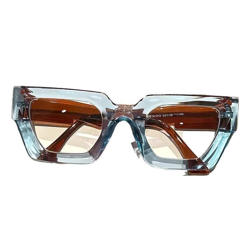 TEEK - Oversized Clear Lens Anti Blue Light Glasses EYEGLASSES theteekdotcom blue
