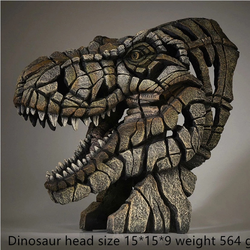 TEEK - Animal Sculpture Bust HOME DECOR theteekdotcom Dinosaur  