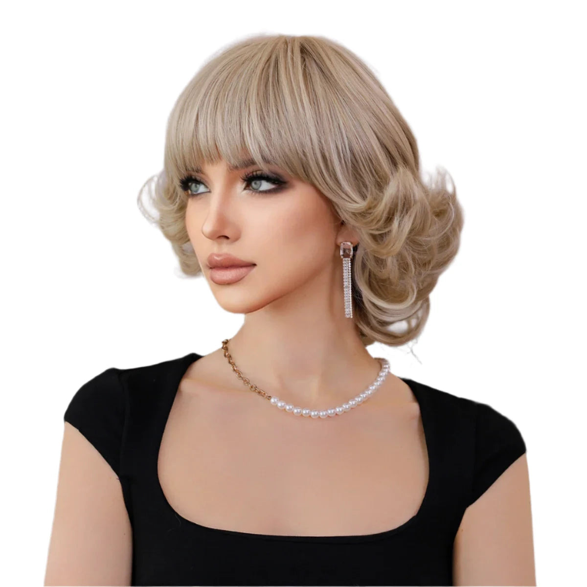 TEEK - Short Retro Short Sass Wig HAIR theteekdotcom   