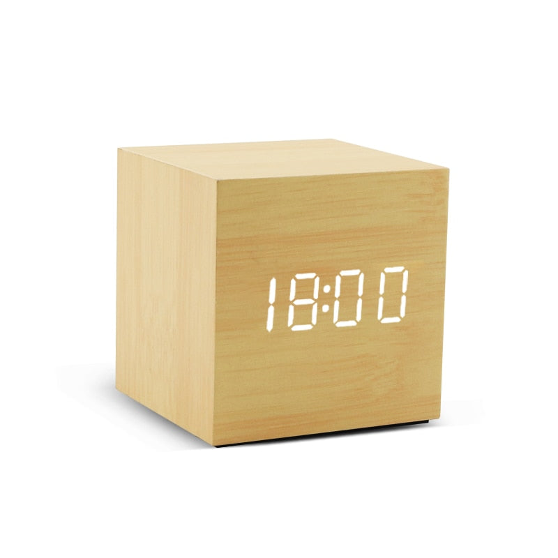 TEEK - Alarm Clock LED Wooden Table Clocks HOME DECOR theteekdotcom 4  