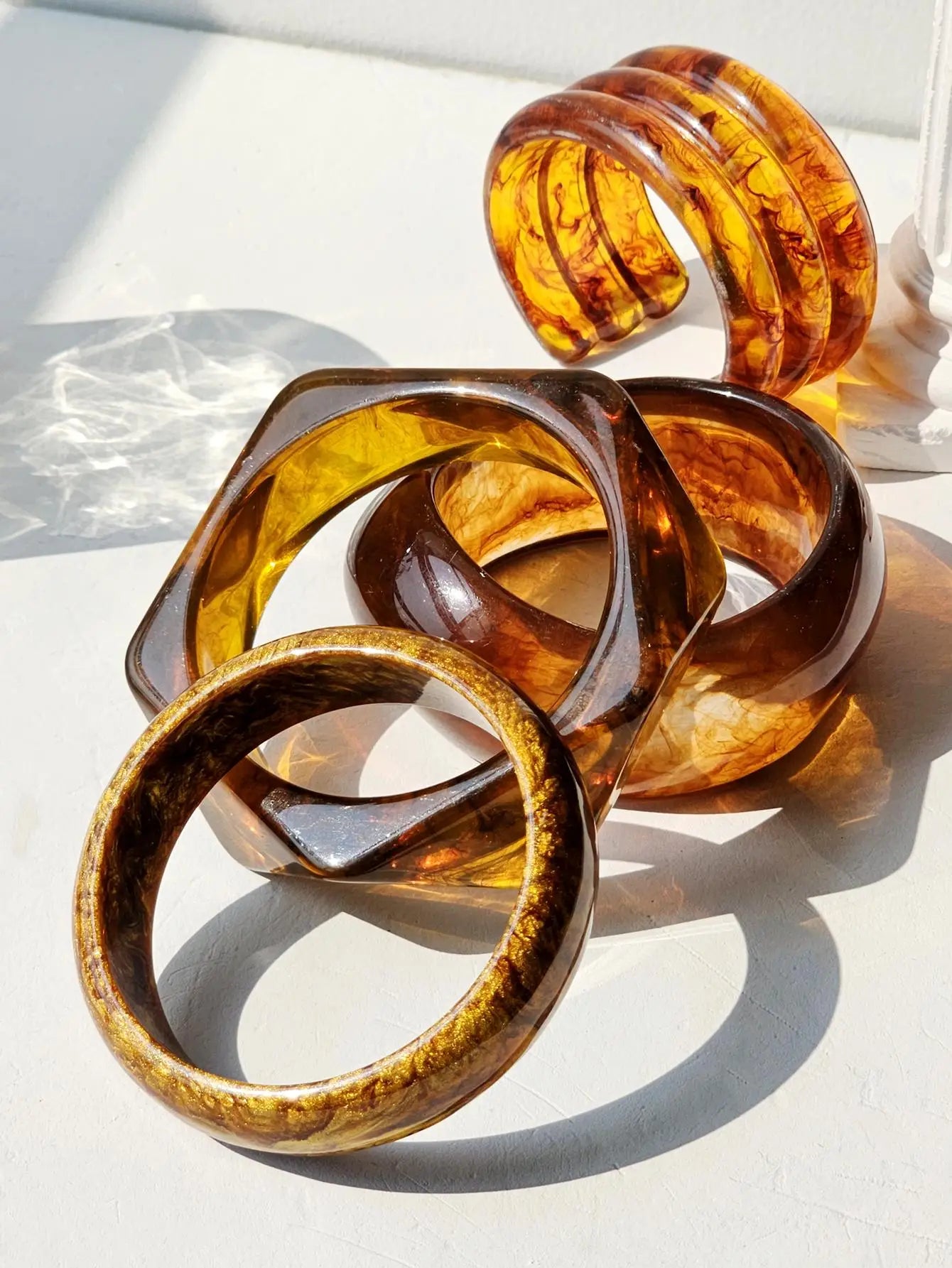 TEEK - Amber Scheme Chunky Brown Bracelet JEWELRY theteekdotcom