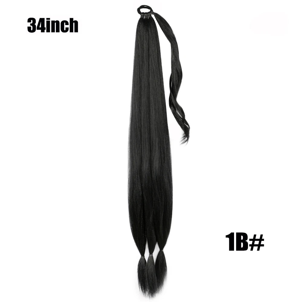 TEEK - Ponytail Synthetic Rubber Band Hair Ring 26 Inch Extensions