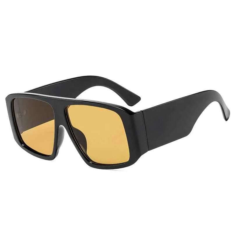 TEEK - Clear Gradient Shades UV400 Retro Men Wide Legs Trending Punk Sun Glasses