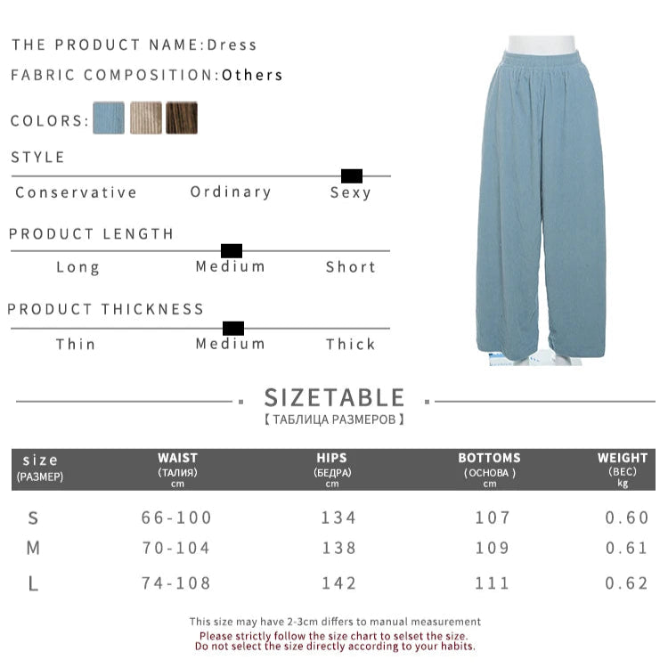 TEEK - Wide Leg Loose Pocketed Leisure Trousers PANTS theteekdotcom