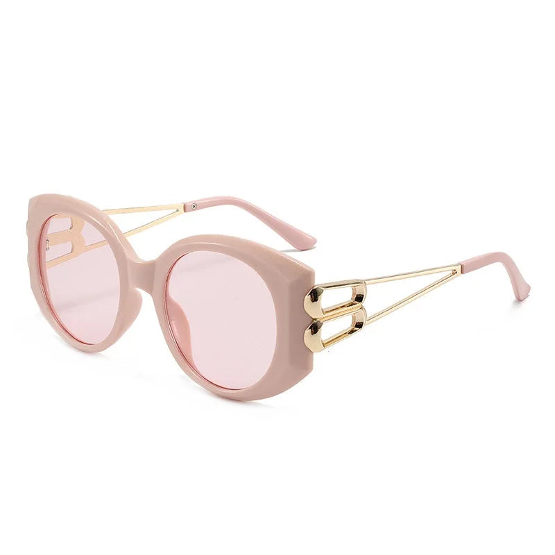 TEEK - Vintage Oversize Sunset Square Sunglasses EYEGLASSES theteekdotcom pink