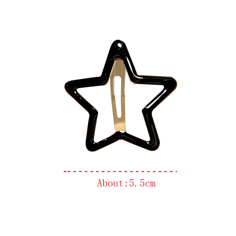 TEEK - 5-10 Pcs Hollow Star Hair Clips HAIR CARE theteekdotcom   