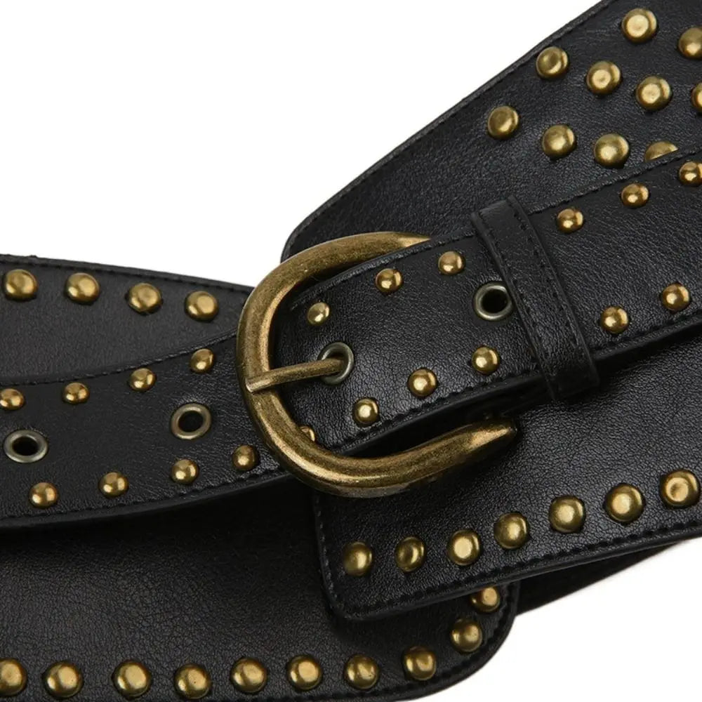 TEEK - Asymmetric Vintage Rivet Belt BELT theteekdotcom   