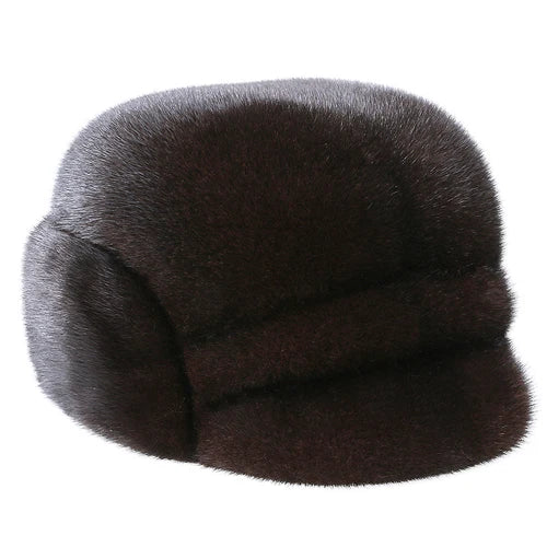 TEEK - Mens Mink Fur Hat HAT theteekdotcom Style 4 coffee 21.6-22in