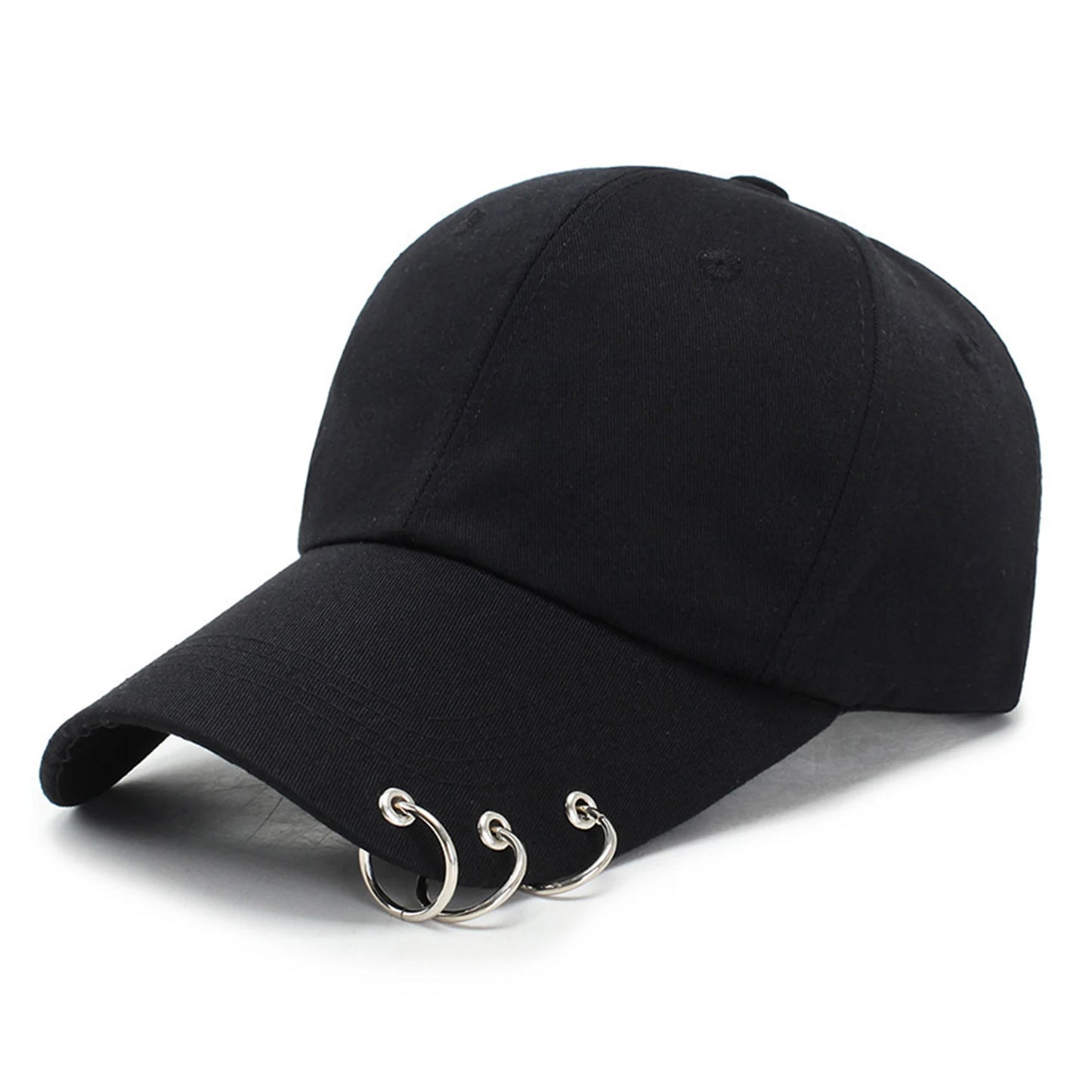 TEEK - Goth Denim Ripped Baseball Cap HAT theteekdotcom san quan One Size