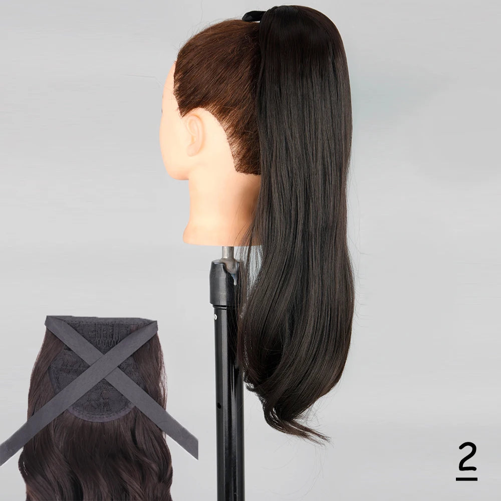 TEEK - Synthetic Long Tie Ponytail Extension