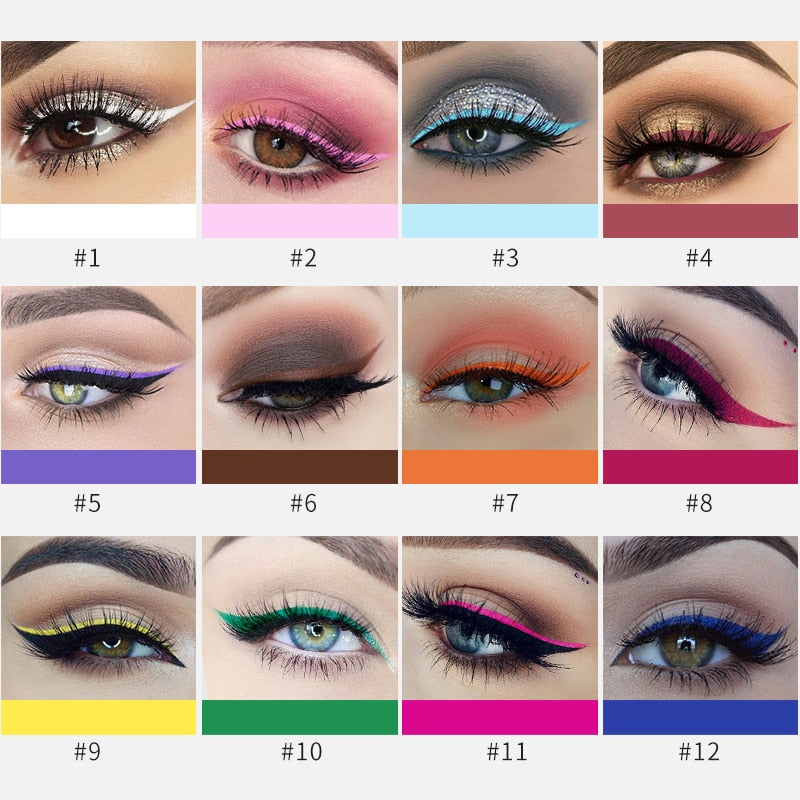 TEEK - Varied Colors Liquid Eyeliner Pencil MAKEUP theteekdotcom   