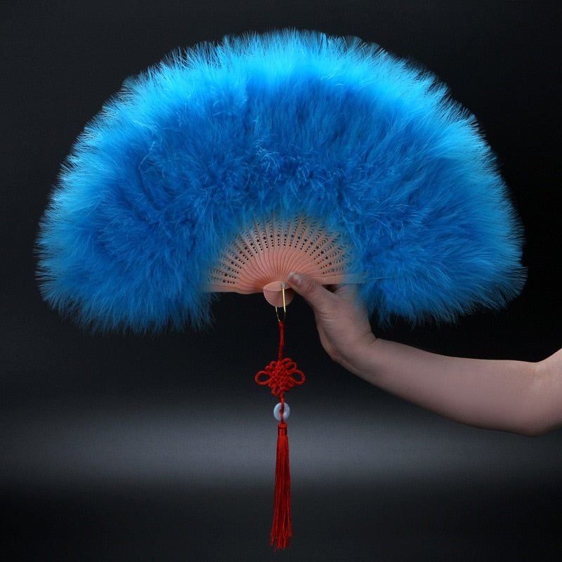 TEEK - Feather Hand Fan FAN theteekdotcom Lake blue  