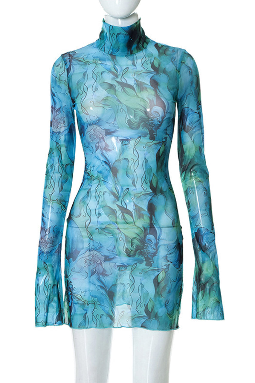 TEEK - Miami Nights Sheer Mini Dress DRESS TEEK 3W