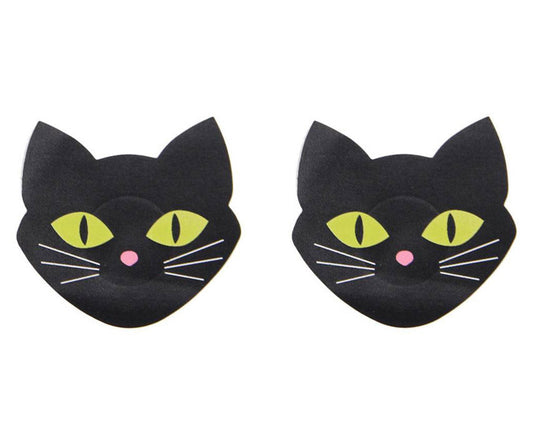 TEEK - Glow In The Dark Cat Pasties BRA TEEK 3W Black One Size