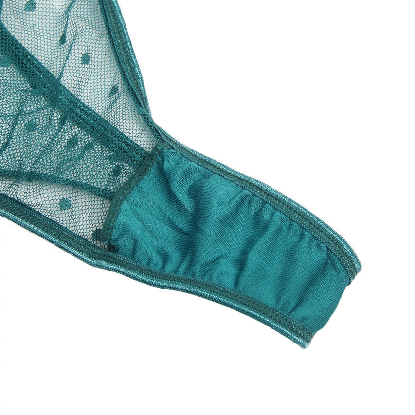 TEEK - Embroidered Lace Cut Lingerie Teddy