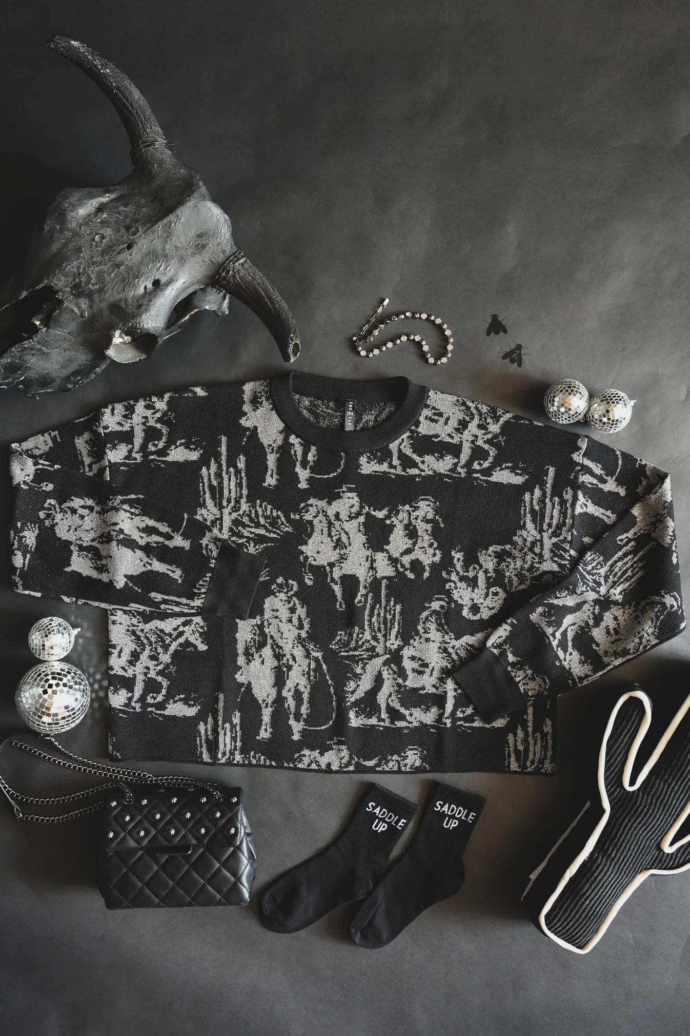 TEEK - Rhinestone Cowboy Crop TOPS TEEK RRRB