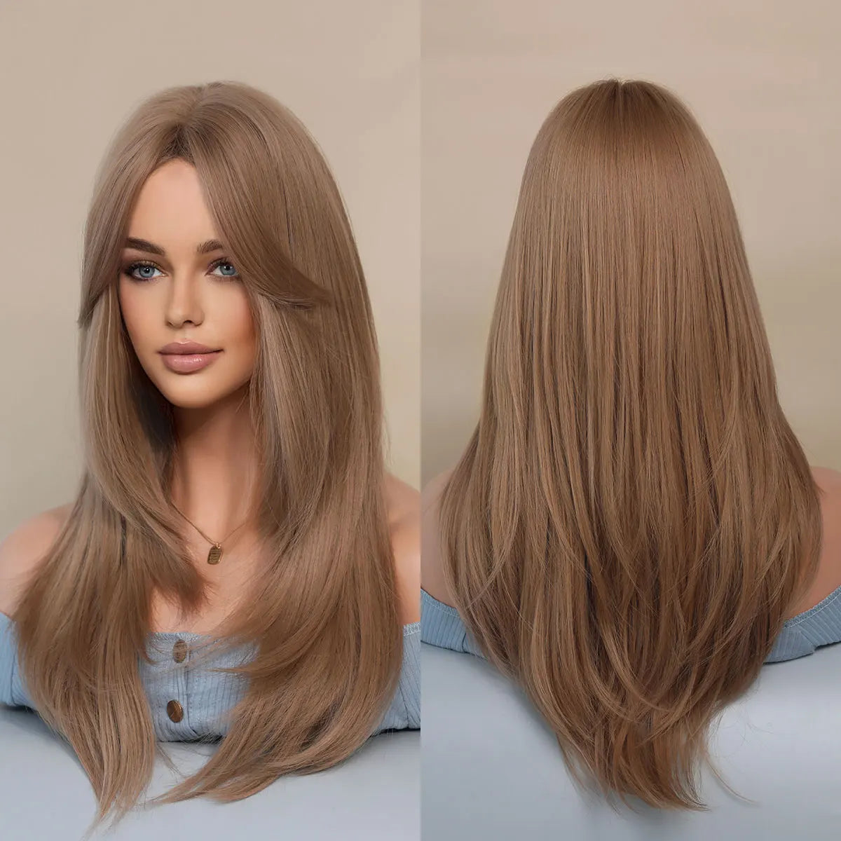 TEEK - Long Looker Layered Heat Resistant Synthetic Wig HAIR theteekdotcom Strawberry Blonde  