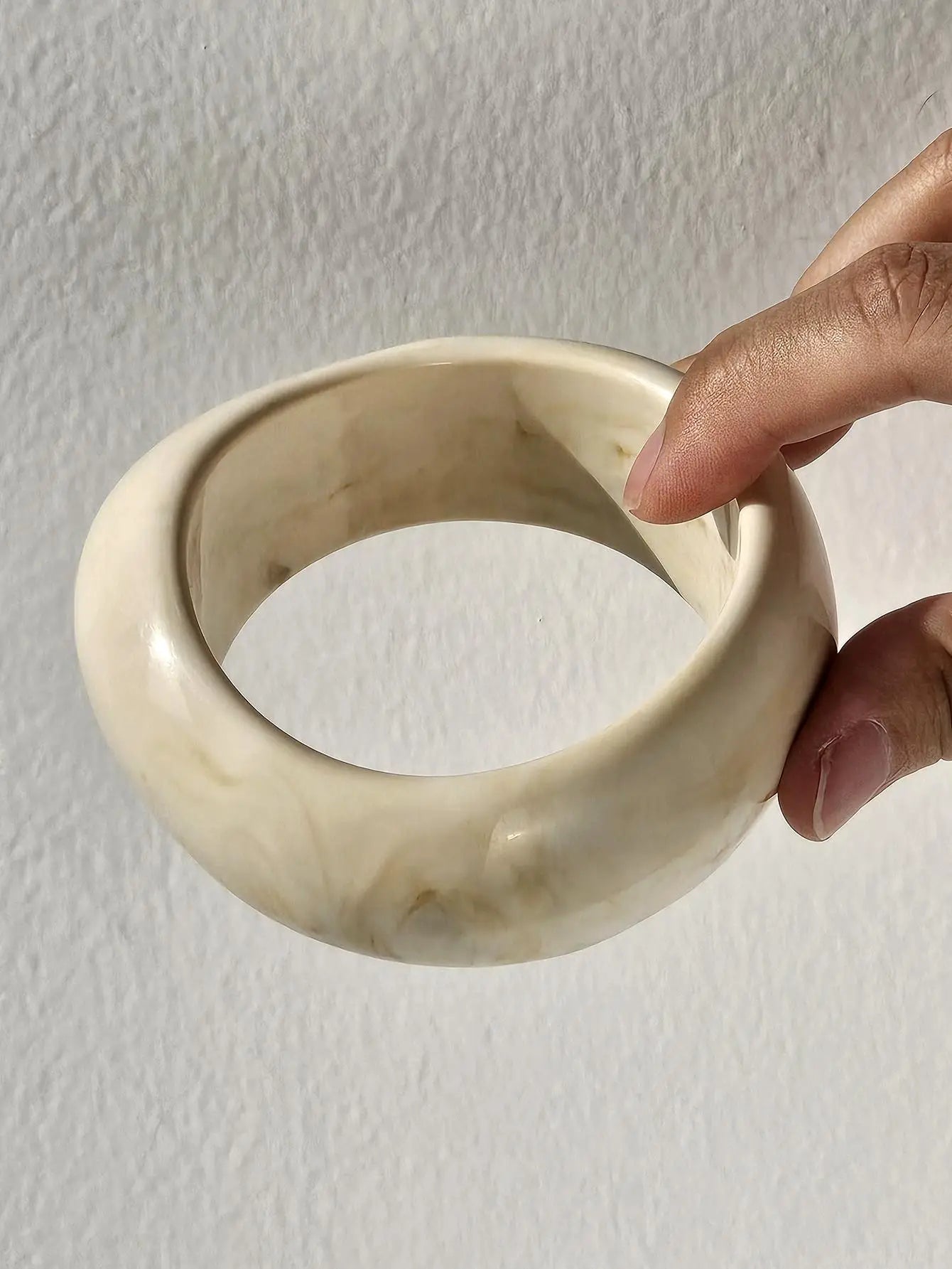 TEEK - Chunky Sunrise Yellow White Texture Silver Plated Bracelet JEWELRY theteekdotcom B