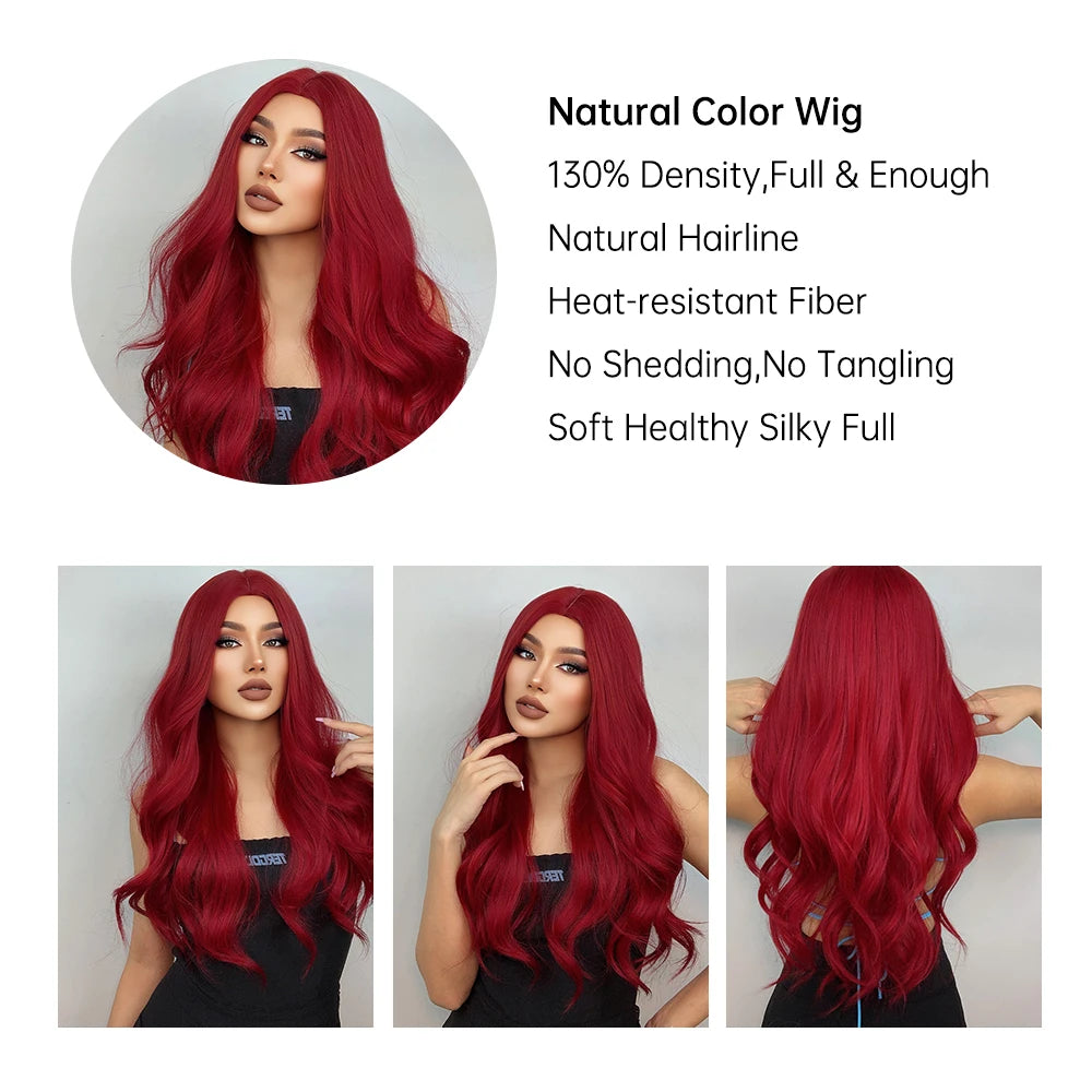 TEEK - Long Wavy Synthetic Hair Wigs HAIR theteekdotcom   