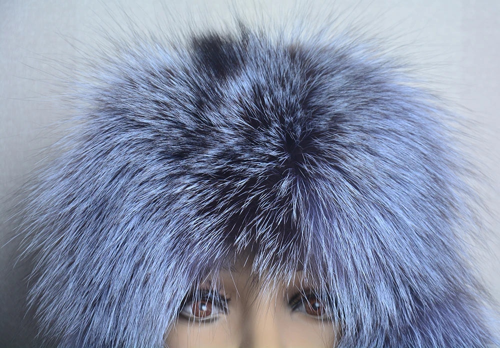 TEEK - Winter Real Fox Fluff Hat HAT theteekdotcom   