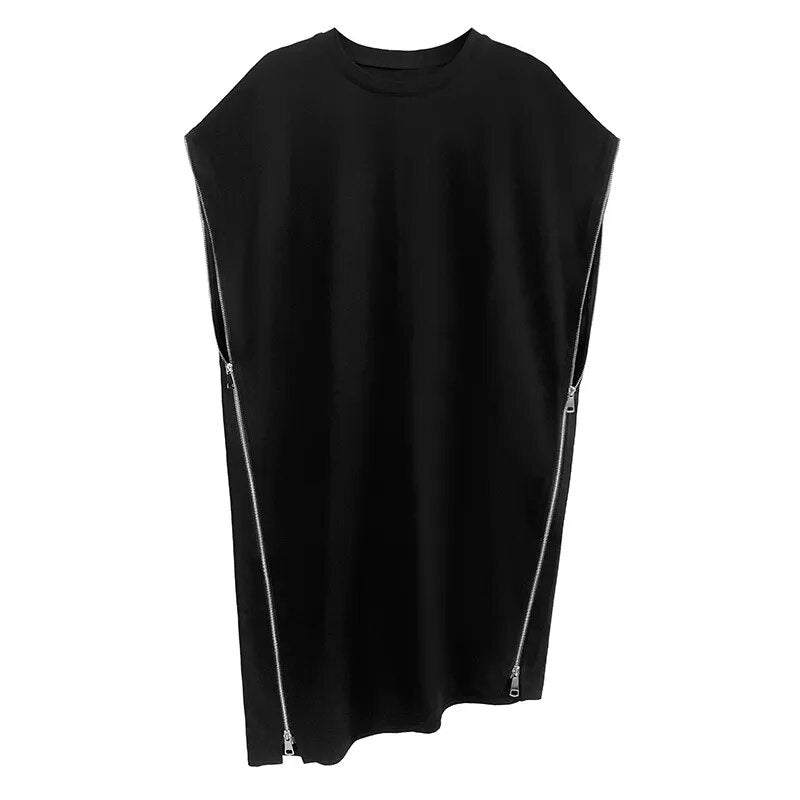 TEEK - Black Zip Side Dress DRESS theteekdotcom Default Title  
