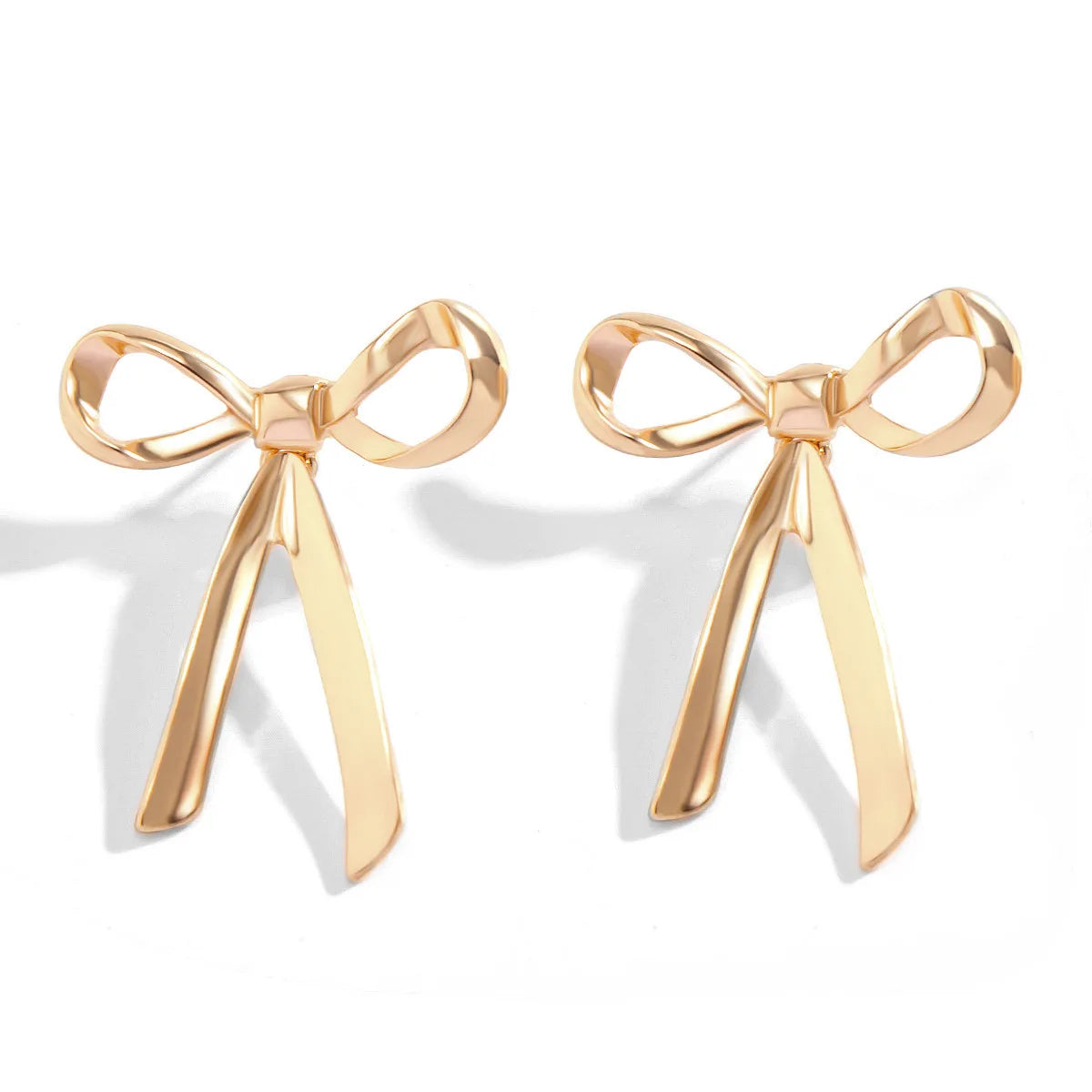 TEEK - Cute Plated Bowknot EarringS JEWELRY theteekdotcom gold  