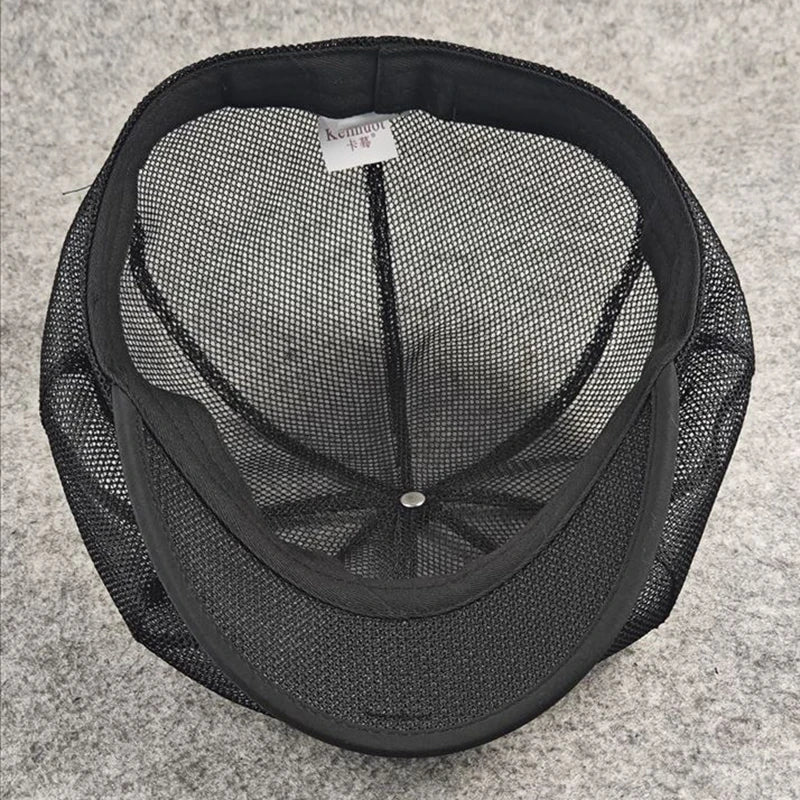 TEEK - Octagonal Mesh Newsboy Cap HAT theteekdotcom   