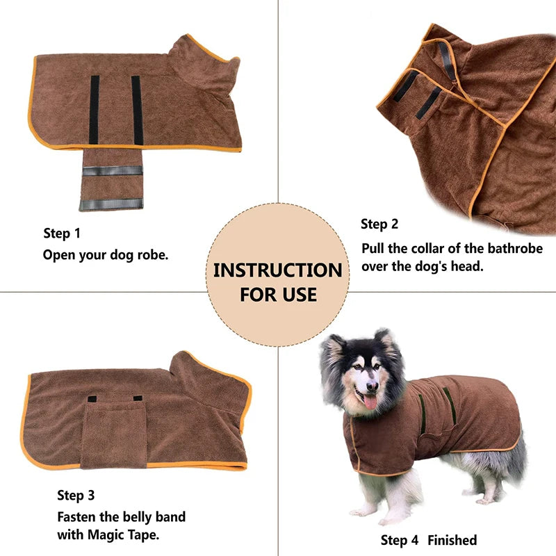 TEEK - Dog Bathrobe PET SUPPLIES theteekdotcom