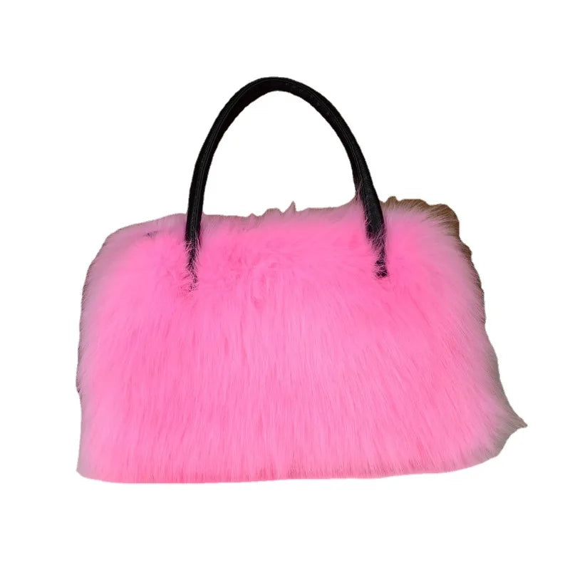 TEEK - Bright Color Faux Fur Handbag BAG TEEK   