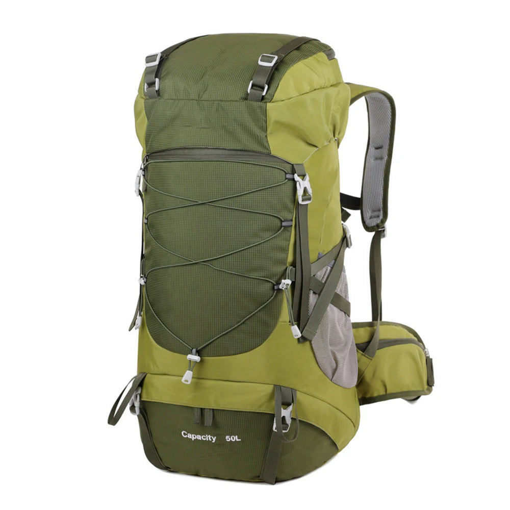 TEEK - 50L Hiking Backpack with Rain Cover BAG theteekdotcom Army Green  