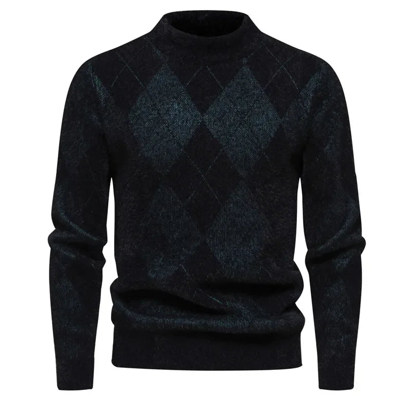 TEEK - Mens  Soft and Comfortable Knit Sweater SWEATER TEEK black-H12 S 