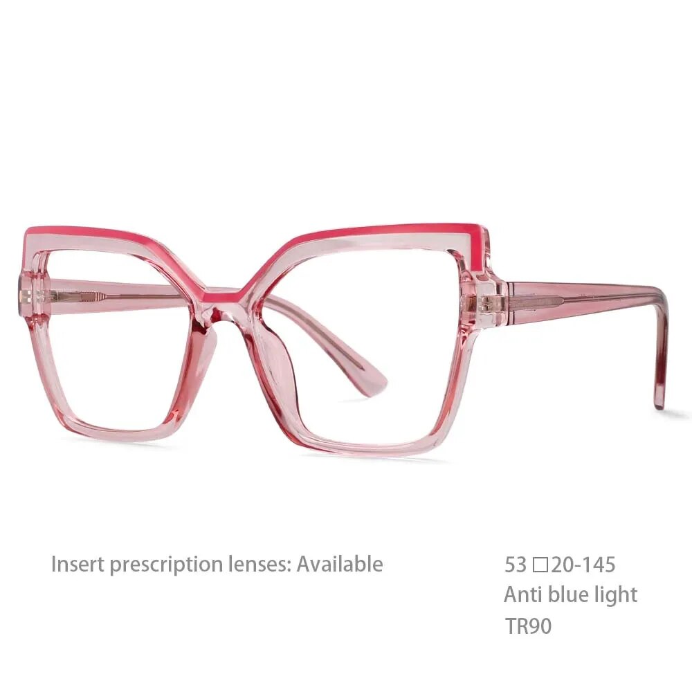 TEEK - Transparent ComputerEyez Glasses EYEGLASSES theteekdotcom Pink  