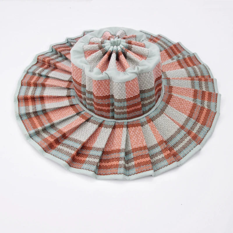 TEEK - Foldable Handmade Straw Belt Big Brim Hat HAT theteekdotcom 1 M 56-58cm 