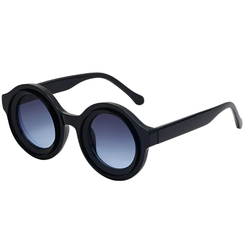 TEEK - Rebel Round Sunglasses EYEGLASSES theteekdotcom C2BlackGrayBlue