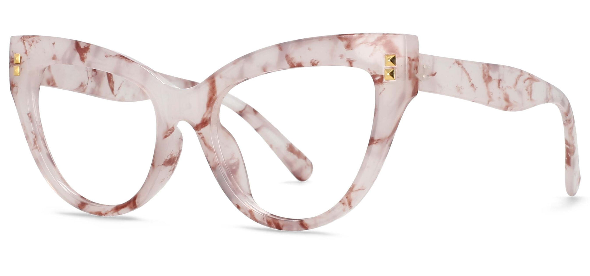 TEEK - Contrasting Cat Eye Reading Glasses | Prescribed or Zero Strength EYEGLASSES theteekdotcom PinkBeanC6 0 