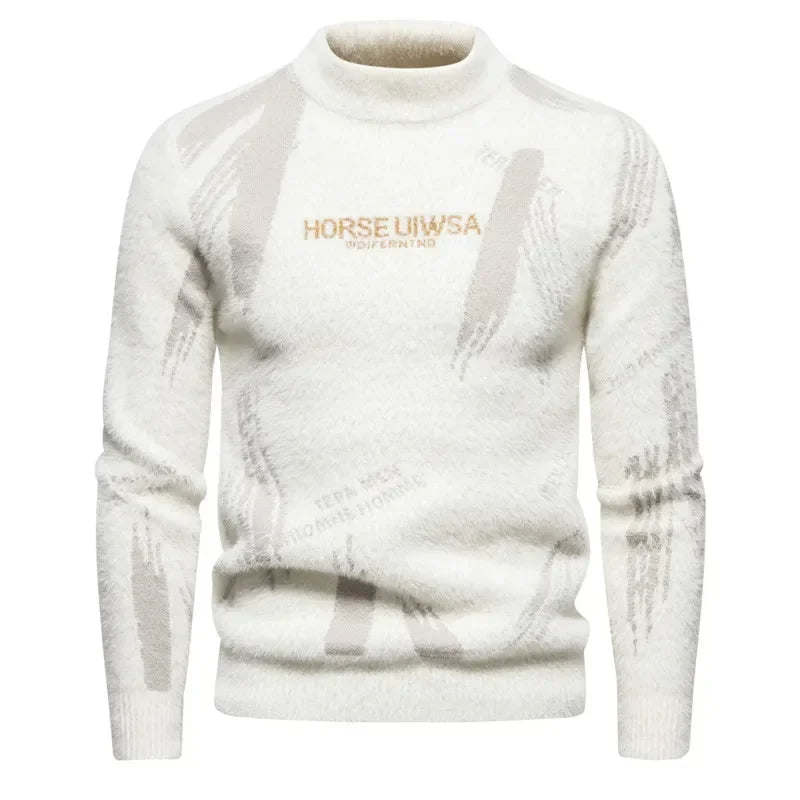 TEEK - Mens Soft Sir Knit Sweater  Pullover TOPS theteekdotcom Beige-H09 L 