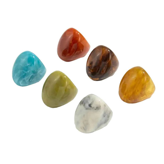 TEEK - 6 Colors Bohemian Thick Resin Acrylic Ring