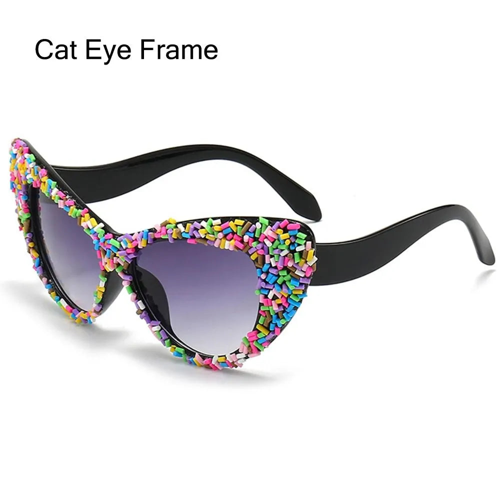 TEEK - Unreasonable Rhinestone Sunglasses EYEGLASSES theteekdotcom Cat Eye Frame  