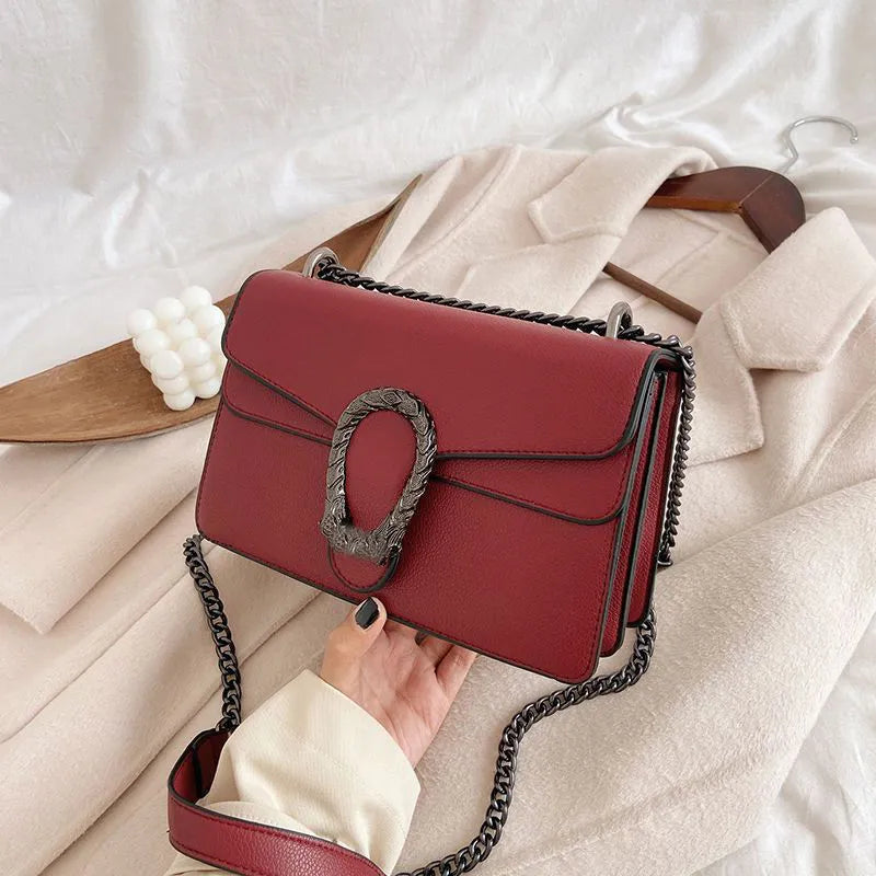 TEEK - Calm Chain Handbag BAG theteekdotcom red  